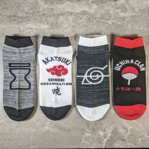 4 Pack Naruto Shippuden Socks